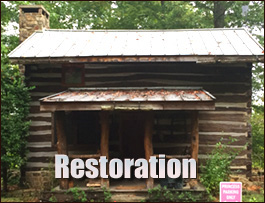 Historic Log Cabin Restoration  Norfolk, Virginia